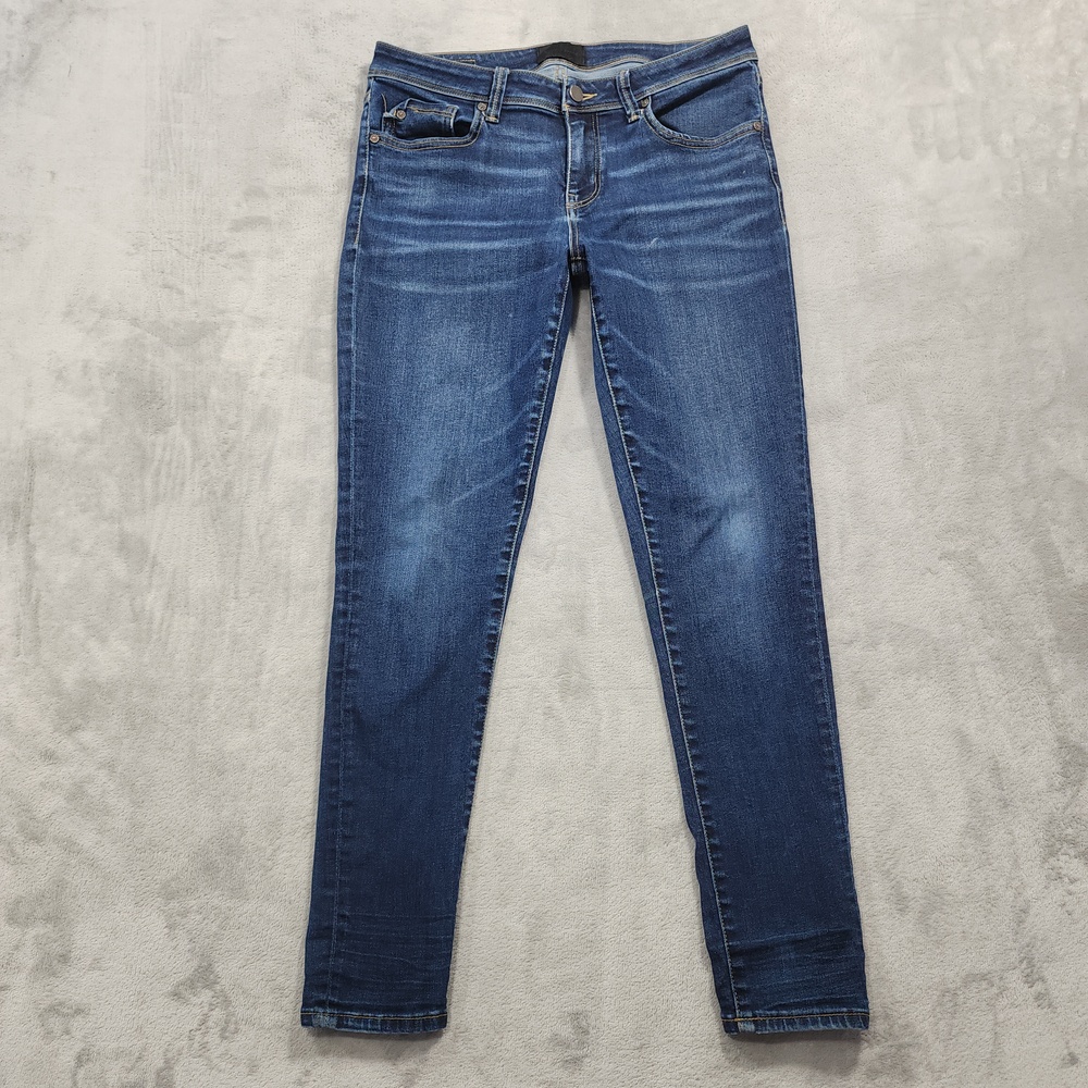 Buckle Black Jeans Womens 29 Blue Fit No 53 Ankle Skinny Stretch Denim Casual